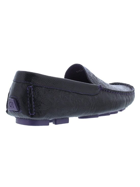 Robert Graham Mens Shoreline Driving Leather Loafer Shoes Black Size US 8.5 M main image 7